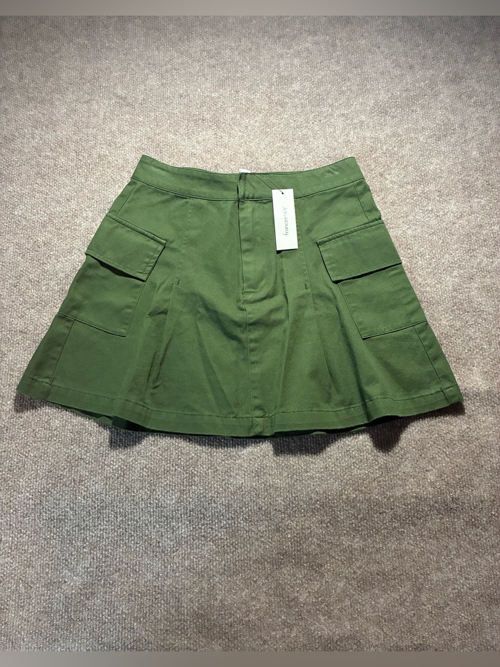 Francesca's Collections Olive Green Cargo Mini Skirt